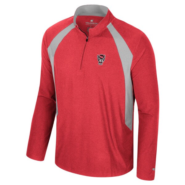 Red/Ash Grey Quarterzip Strauss Win